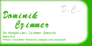 dominik czimmer business card